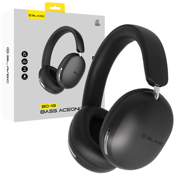 Blavec Słuchawki nauszne Bluetooth BO-13 Bass Aceonix ANC (BO13-B) czarne