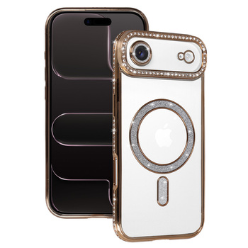Bling Magsafe Case do Iphone 17 Air złoty
