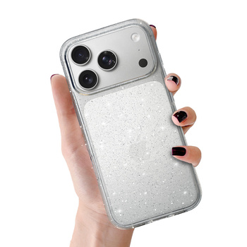 Crystal Glitter Case for Iphone 17 Pro Silver