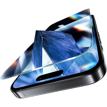 Benks Hartowane szkło Glass Warrior Sapphire Coating (LL65) do Iphone 16 Pro czarne (Thin Edge)