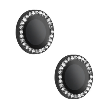 Hartowane szkło HARD DIAMOND na aparat (LENS) do Iphone 17 czarne (obiektyw 2 sztuki)