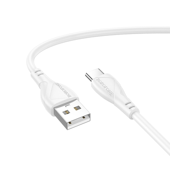 Borofone Kabel BX121 Energy - USB na Typ C - 3A 1 metr biały