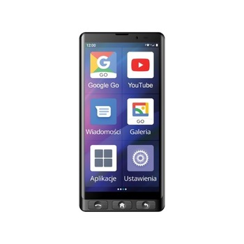 Smartfon - MAXCOM MS601 CZARNY + Etui Przezroczyste