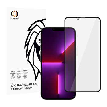 Hartowane szkło Tel Protect 10X Privacy Plus Titanium do Iphone 13 Pro Max/14 Plus (koperta)