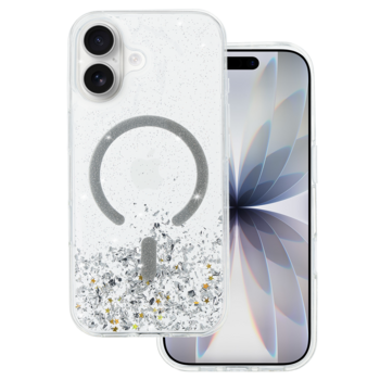 Tel Protect Moonlite Magsafe Case for Iphone 17 silver clear