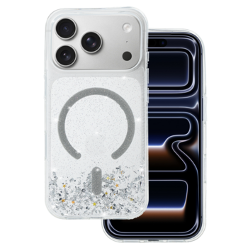 Tel Protect Moonlite Magsafe Case do Iphone 17 Pro srebrny clear