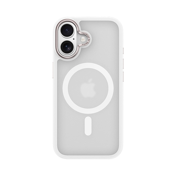 Benks Etui Magnetic Mist Metal Frame (0067) do Iphone 17 biały (Camera Control Button)