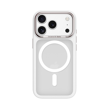 Benks Etui Magnetic Mist Metal Frame (0070) do Iphone 17 Pro Max biały (Camera Control Button)