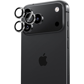 Benks Hartowane szkło Glass Warrior Metal Lens Protector na aparat do Iphone 17 Pro/17 Pro Max (obiektyw 3 sztuki) czarne