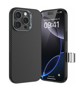 Benks Etui Magnetic Armor Pro Kevlar Metal Frame 600D (AD66) do Iphone 16 Pro Max czarny (Camera Control Button)