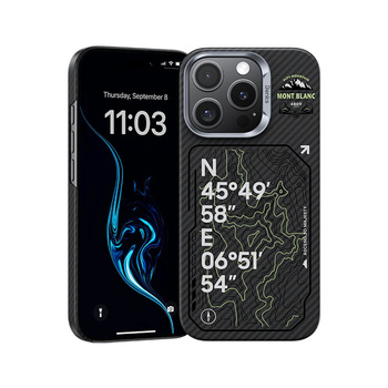 Benks Magnetic Armor Air Kevlar 600D Summit Mont-Blanc (A065) do Iphone 16 Pro