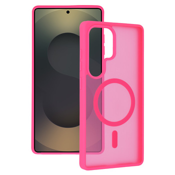 Tel Protect Aura Matte Magsafe Case for Samsung Galaxy S25 Ultra hot pink