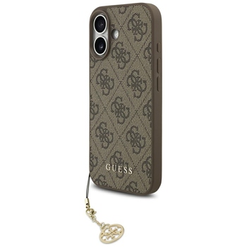 Original Case GUESS 4G Charms Collection MagSafe for Iphone 17 brown