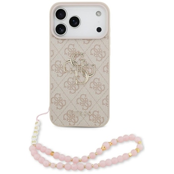 Original Case GUESS 4G Strap 4G Classic Logo for Iphone 17 Pro Max pink