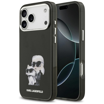 Original Pouch KARL LAGERFELD IML Aquarelle Choupette & Logo Magsafe for Iphone 17 Pro Max black