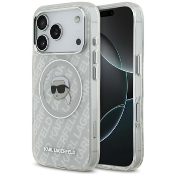 Original Pouch KARL LAGERFELD IML Karl Head Logo MagSafe for Iphone 17 Pro grey
