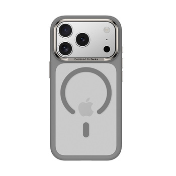 Benks Etui Magnetic Mist Metal Frame (A070) do Iphone 17 Pro Max szary (Camera Control Button)