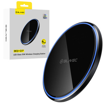 Blavec Induction charger BQI-07 Qi 15W UniCharge (BQI07-QIB) black glass
