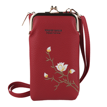 Knitted bag for phone GCW17 red