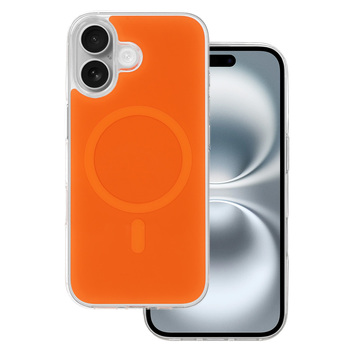 Glossy Magsafe Case do Iphone 16 pomarańczowy