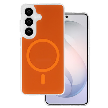 Glossy Magsafe Case for Samsung Galaxy S26 Plus orange