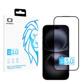 Tempered glass Tel Protect 10X AR 3.0 AntiReflective Titanium forIphone 16