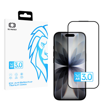 Tempered glass Tel Protect 10X AR 3.0 AntiReflective Titanium forIphone 16 Pro Max