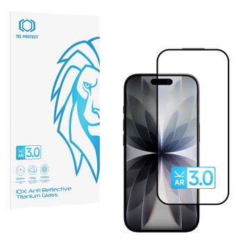 Hartowane szkło Tel Protect 10X AR 3.0 AntiReflective Titanium Glass do Iphone 16 Pro/17 (koperta)