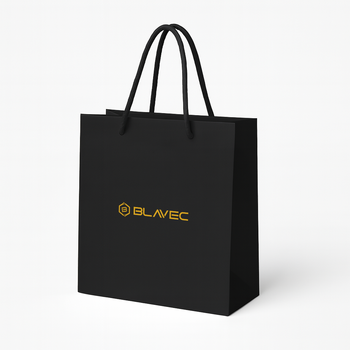 Blavec Torba prezentowa papierowa 400x380x120 czarna
