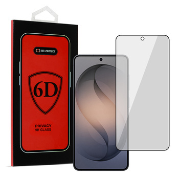 Hartowane szkło Tel Protect Full Glue 6D Privacy do SAMSUNG GALAXY S26 PLUS CZARNE (with fingerprint unlock)