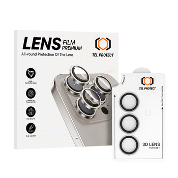 Hartowane szkło Tel Protect 3D Lens na aparat do Samsung Galaxy S26 przezroczyste (obiektyw 3 sztuki)