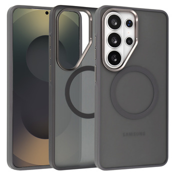 Liavec Soft Case Metal Frame do Samsung Galaxy S26 Ultra szary