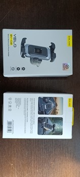 Blavec Uchwyt Rowerowy BV-02 Velo do kierownicy (BV02-HSB) srebrno-czarny (uszkodzone opakowanie)