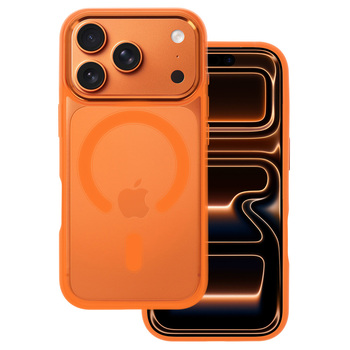 Metallic Magsafe Case do Iphone 17 Pro Max Pomarańczowy