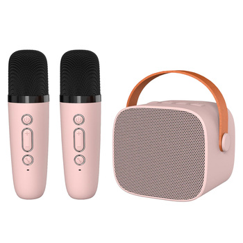 Blavec Głośnik Bezprzewodowy Bluetooth WS-07 Karaoke Party - 5W z 2 mikrofonami (WS07-2MP) różowy