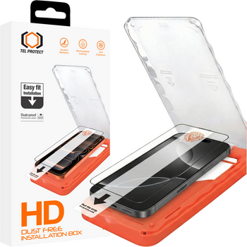 Hartowane szkło Tel Protect Dust-Free Easy Fit HD Titan do Iphone 16 czarne