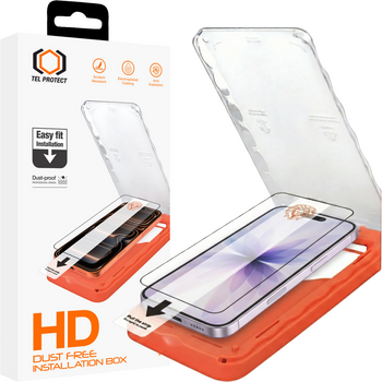 Hartowane szkło Tel Protect Dust-Free Easy Fit HD Titan do Iphone 16 Pro/17 czarne