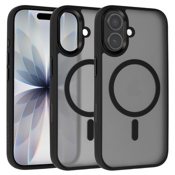 Liavec Cloudy Case with Metal Camera Frame for Iphone 17 black (Camera Control Button)