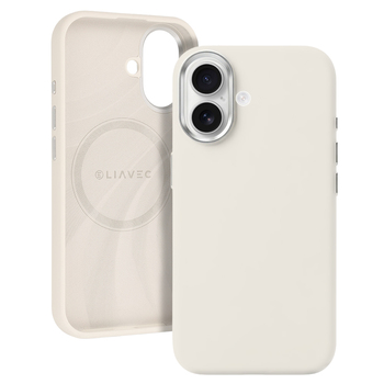 Liavec Silky Case with Metal Camera Frame do Iphone 17 beżowy
