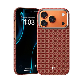 Benks Etui Magnetic Armor Air Armor Grid Kevlar Metal Frame 600D (H069) do Iphone 17 Pro pomarańczowe