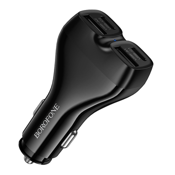 Borofone Car charger BZ35 Leader - 2 x Type C + USB - PD 30W black