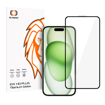Hartowane szkło Tel Protect 10X HD Plus Titanium do Iphone 15 (koperta)