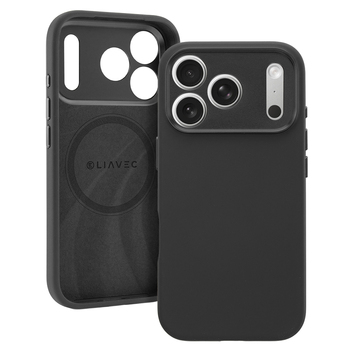 Liavec Silk Shield Case with Metal Camera Frame do Iphone 18 Pro/17 Pro czarny