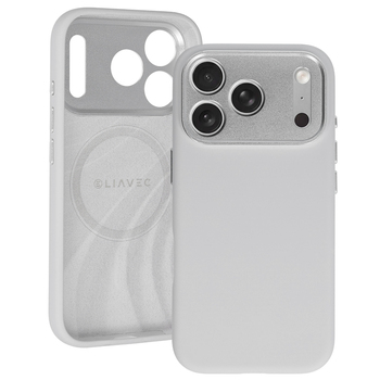 Liavec Silk Shield Case with Metal Camera Frame do Iphone 18 Pro/17 Pro szary