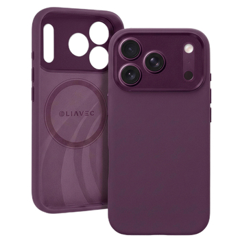 Liavec Silk Shield Case with Metal Camera Frame do Iphone 18 Pro Max/17 Pro Max fioletowy