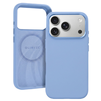 Liavec Silky Case with Metal Camera Frame do Iphone 18 Pro/17 Pro jasnoniebieski