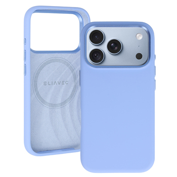 Liavec Silky Case with Metal Camera Frame do Iphone 18 Pro/17 Pro jasnoniebieski