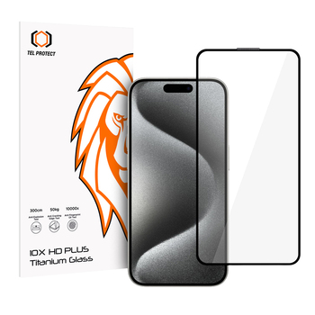 Tempered glass Tel Protect 10X HD Plus Titanium for Iphone 15 Pro Max (envelope)