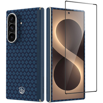 Benks Etui Magnetic Armor Grid Air Grand Combo (C.K.FL.SA.BE.S051) do Samsung Galaxy Z Fold 8 Ultra niebieski