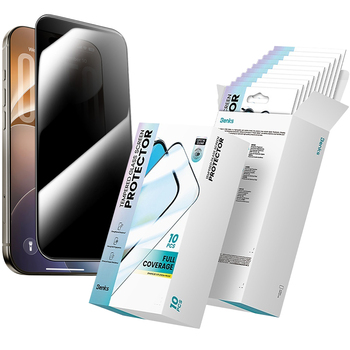 Benks Hartowane szkło Air Shield Privacy Glass (C.M.LT.AP.00.F070) do Iphone 18 Pro czarne - 10 sztuk